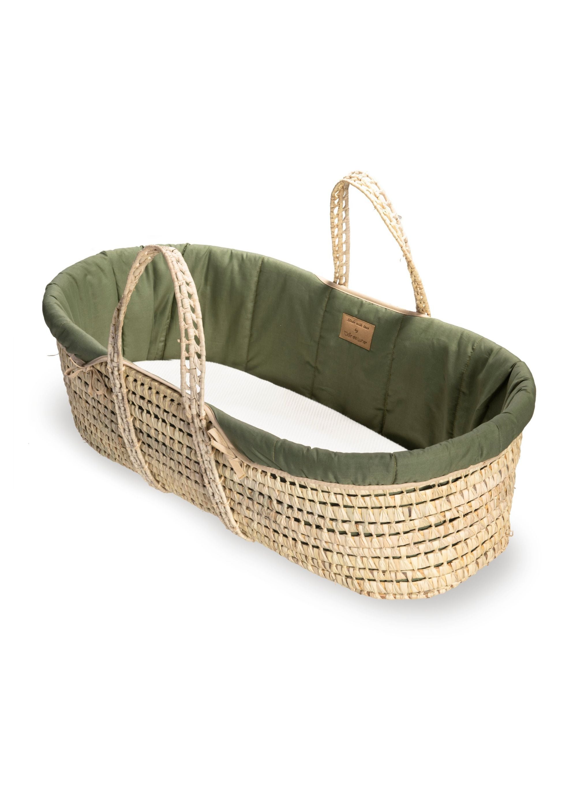 Clair de Lune Orange Organic Palm Moses Basket