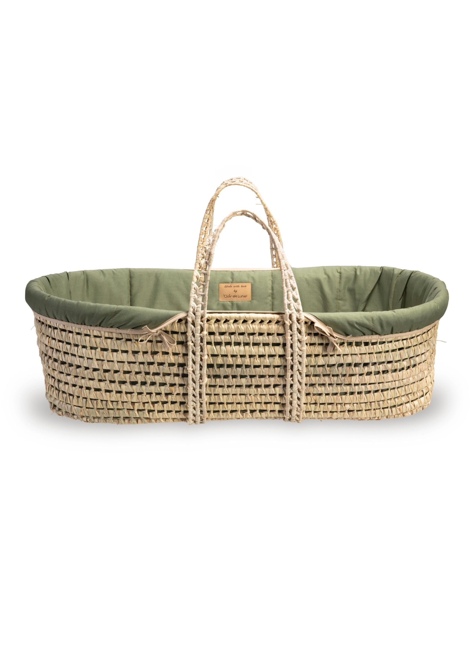Clair de Lune Orange Organic Palm Moses Basket - 000 Image 4