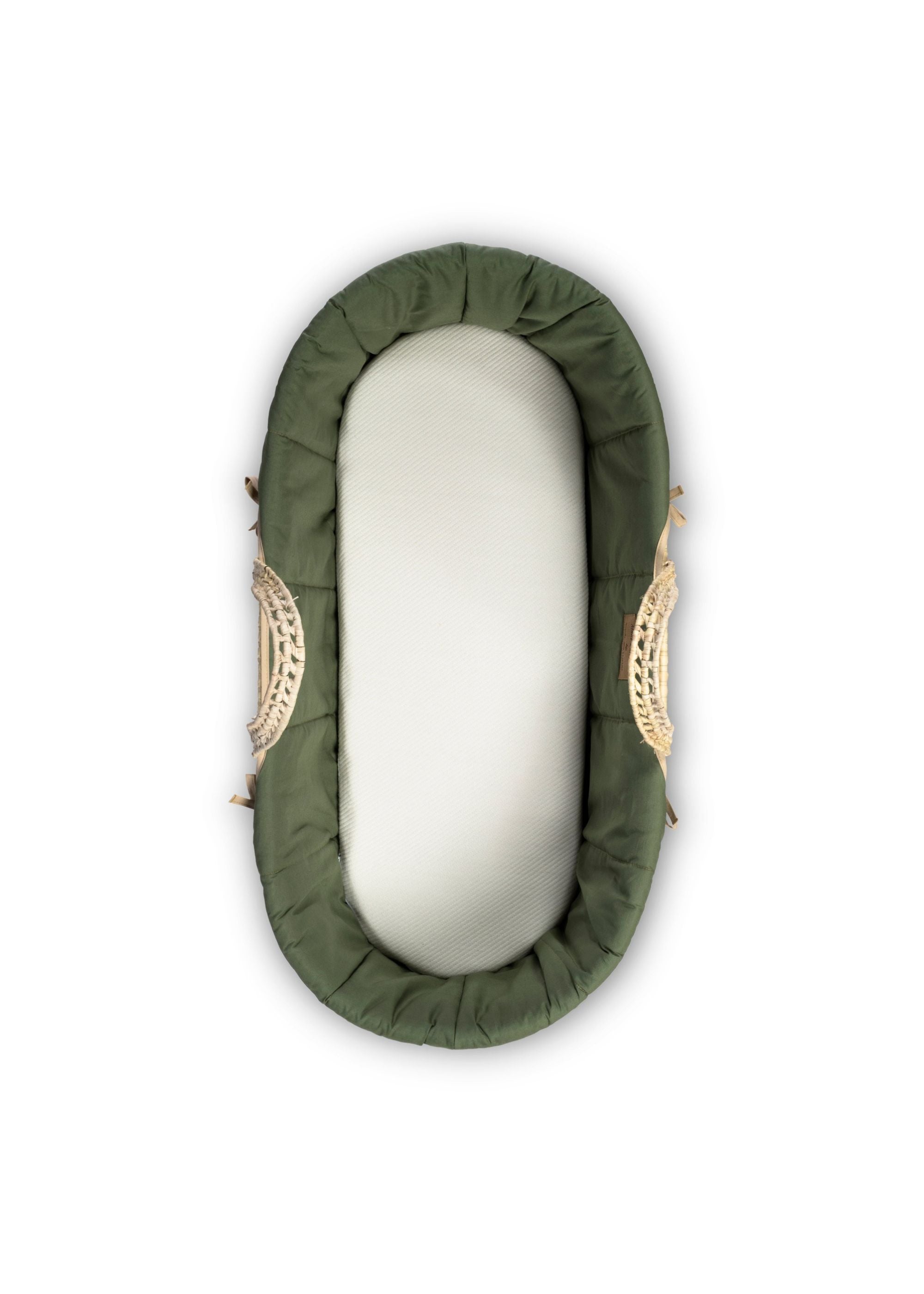 Clair de Lune Orange Organic Palm Moses Basket - 000 Image 3