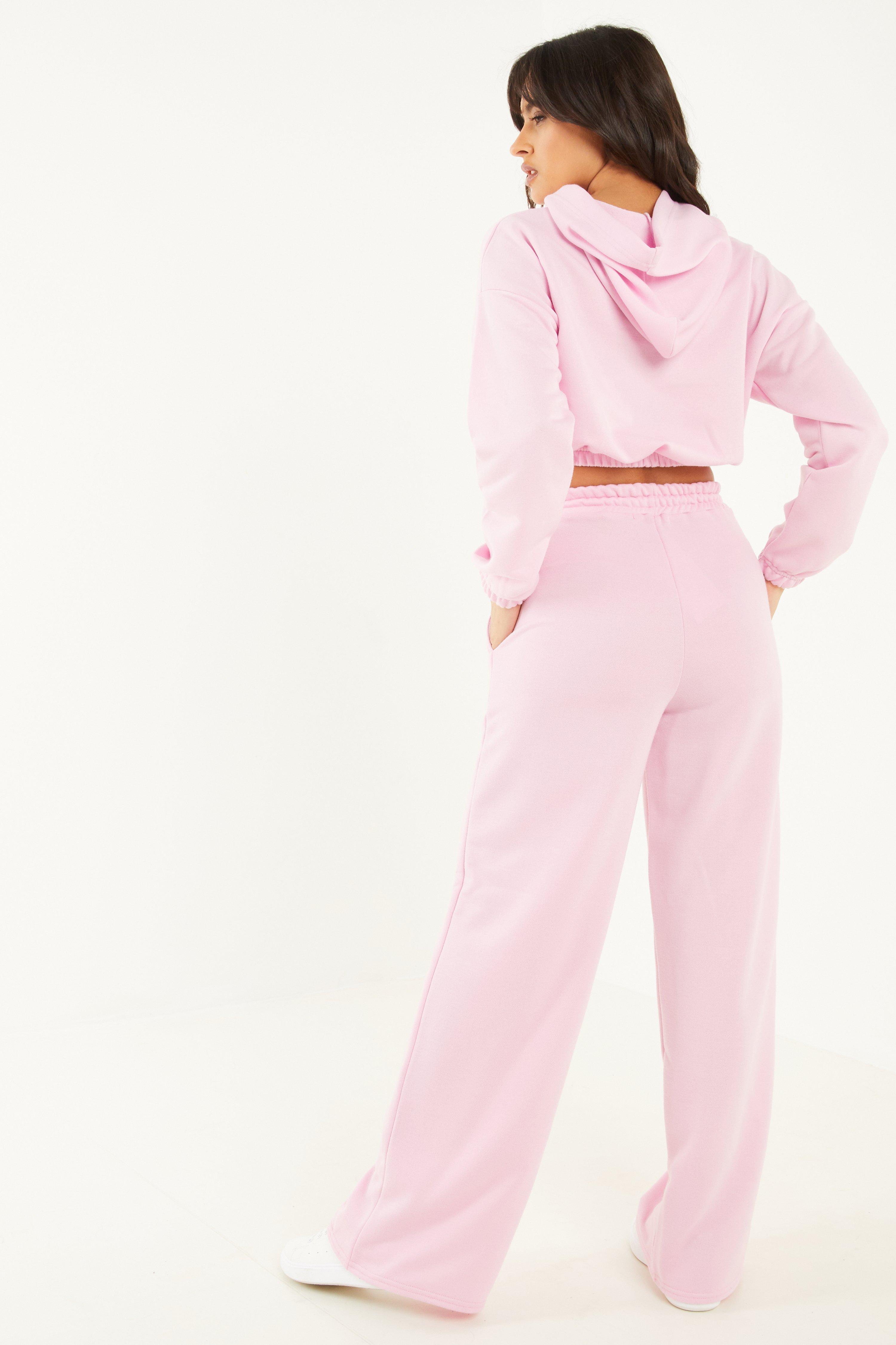 Quiz Pink High Waist Palazzo Joggers